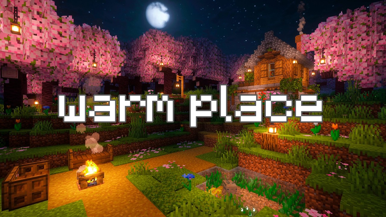 you did enough, sleep well… (minecraft nostalgic music & rain, fire)