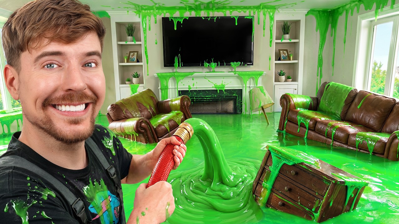 I Filled My Brother&rsquo;s House With Slime & Bought Him A New One