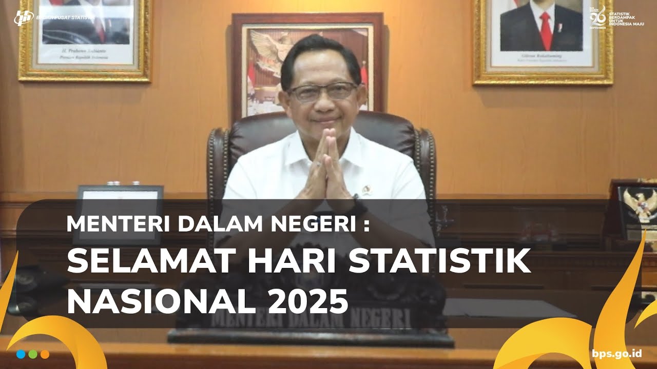 Mendagri Ucapkan Selamat Hari Statistik Nasional 2025