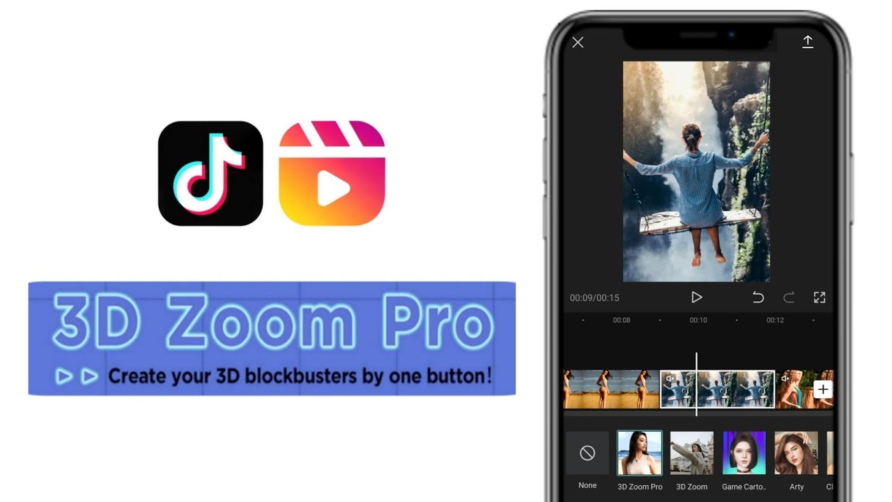 3D ZOOM PRO Effect On CAPCUT | How to use 3D Zoom Pro? Capcut tutorial | 3D magic | New TikTok Trend