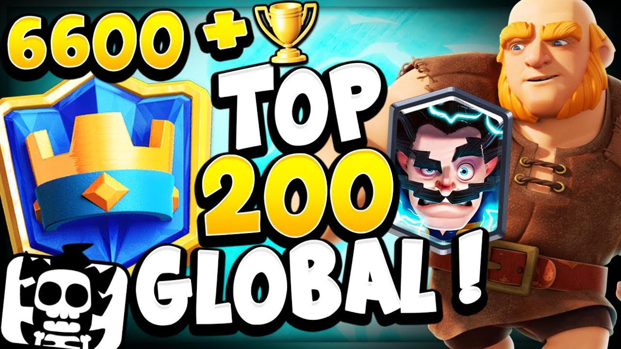 TOP 200 6600+ LIVE LADDER PUSH WITH GIANT DOUBLE PRINCE! - CLASH ROYALE