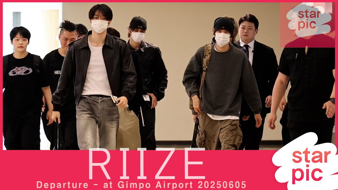 라이즈 '조용한 출국길' [STARPIC] / RIIZE Departure - at Gimpo Airport 20250605