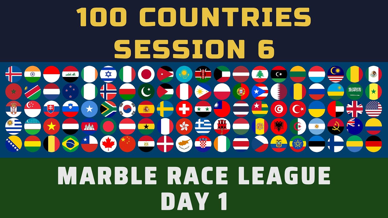 100 Countries Elimination Marble Race League ~ Session 6 ~ Day 1 of 10