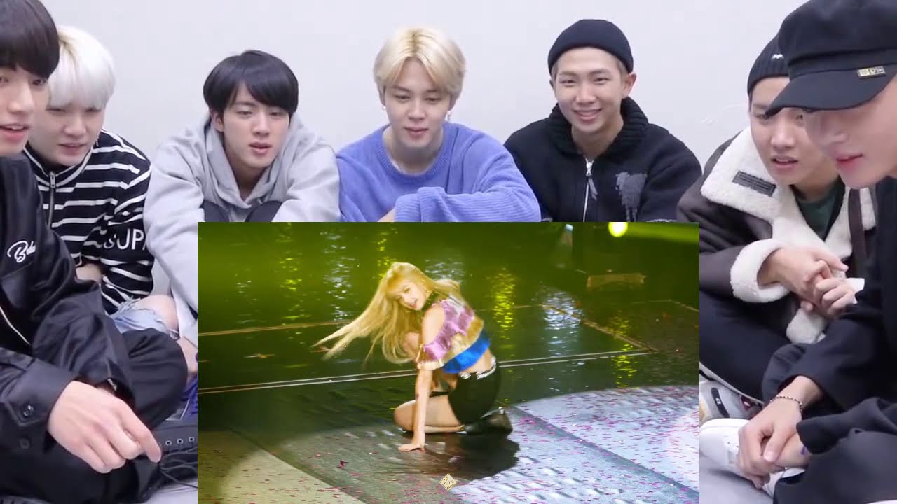 BTS REACTION TO Lisa Blackpink Dance