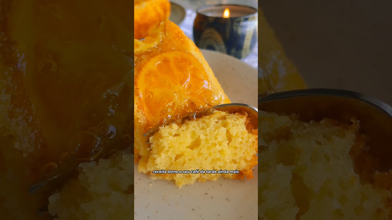 Bolo de bergamota com especiarias #bolo #receitas #bergamota #mexerica #tangerina