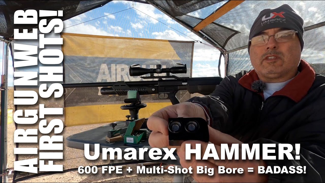 AGW FIRST SHOTS   Umarex HAMMER  50 Cal   We take our first shots with this BEAST! it’s awesome!