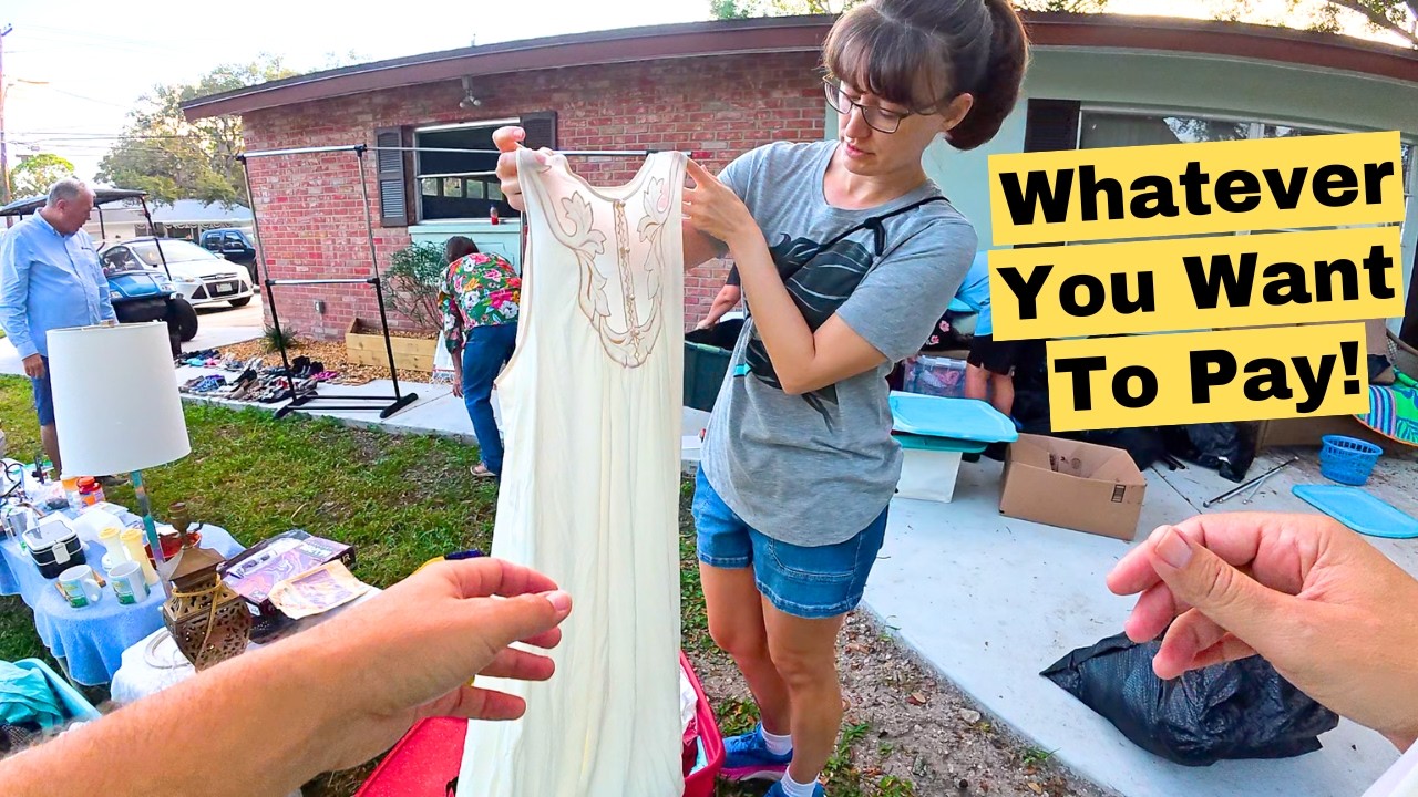 She Told Us To NAME YOUR PRICE At This Garage Sale!