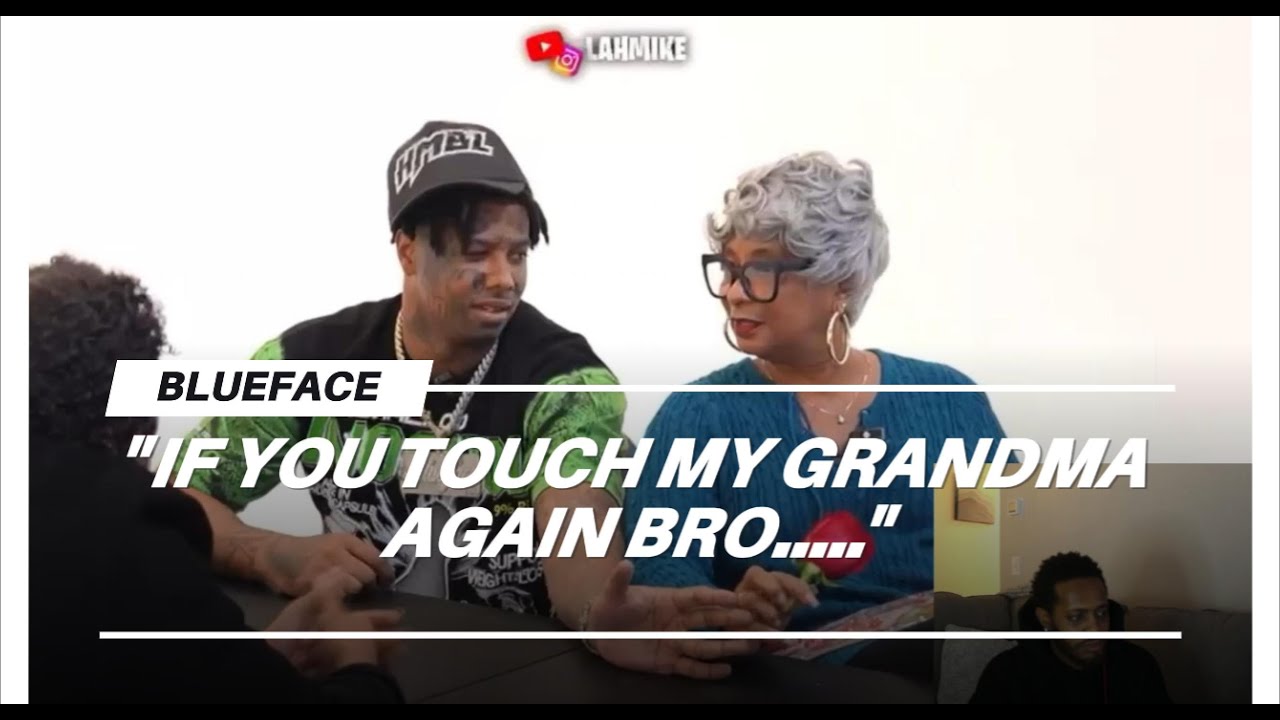 Reaction to Blueface smacking dude b/c he tried his grandma - WHY bring  your GRANDMA to 20v1???