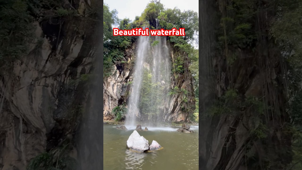 Most Beautiful waterfall #waterfall #waterfallsounds #waterfallambience #livewaterfall #mountains
