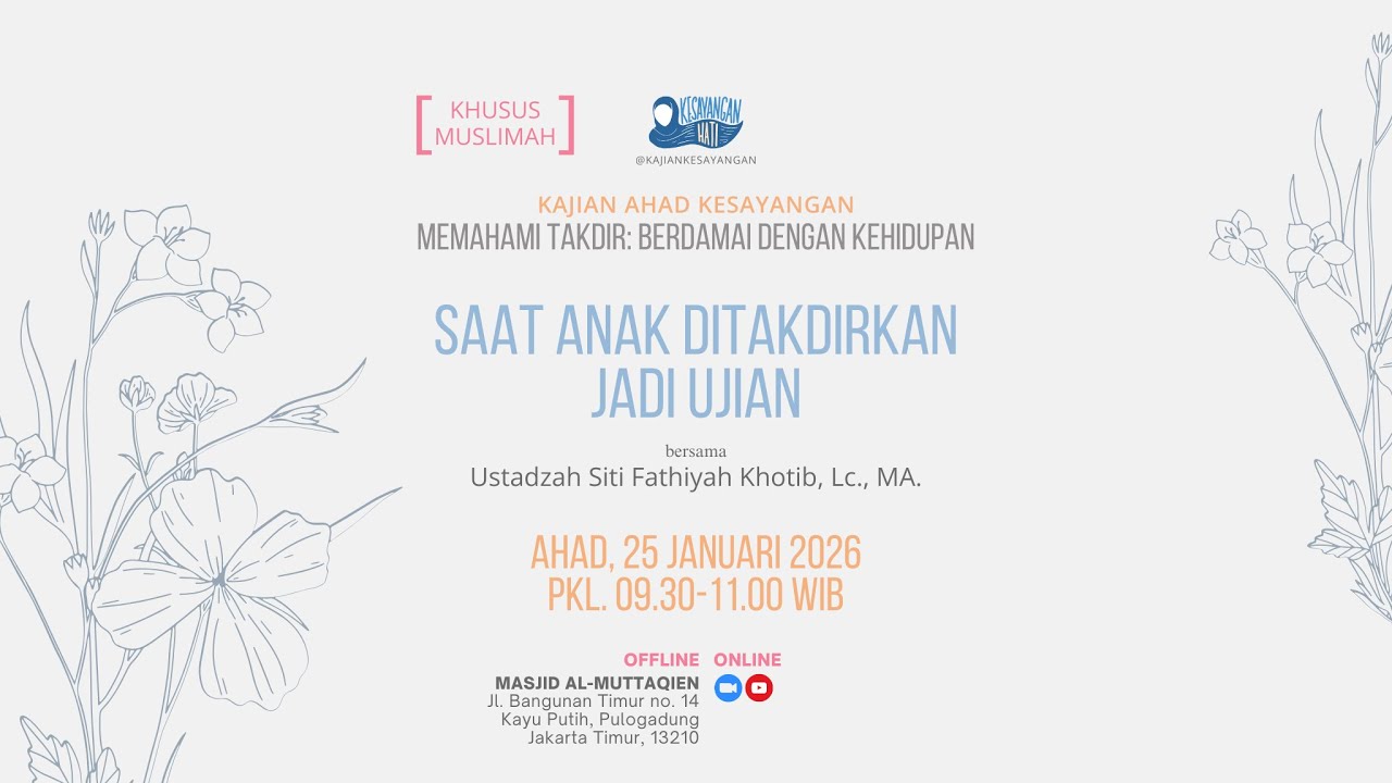 SAAT ANAK DITAKDIRKAN JADI UJIAN