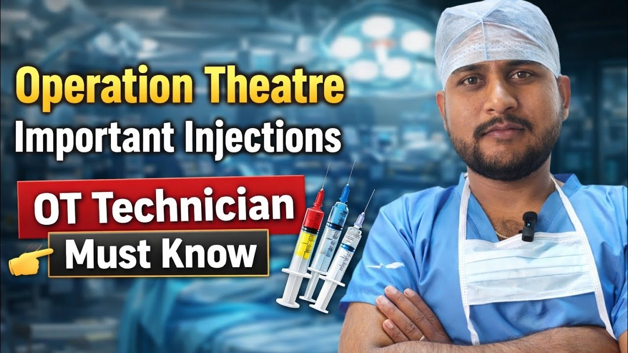 Operation Theatre Emergency Injections and dose Calculation | Ot Important Injection and Dose | 