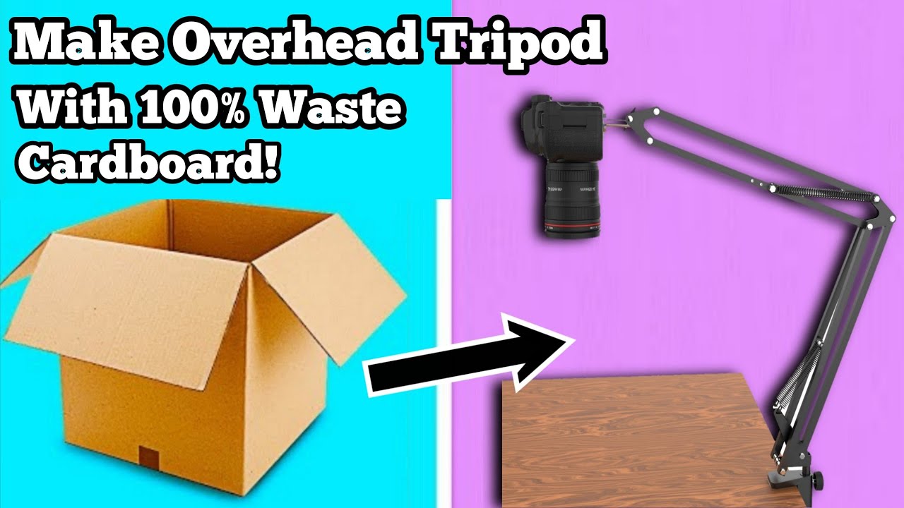 How To Make Overhead Tripod At Home | how to film craft videos| Mk Arts And Fun | craft videos