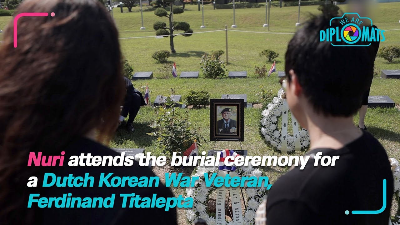 [WE ARE DIPLOMATS English Version] Nuri attends the burial ceremony for a Dutch Korean War...
