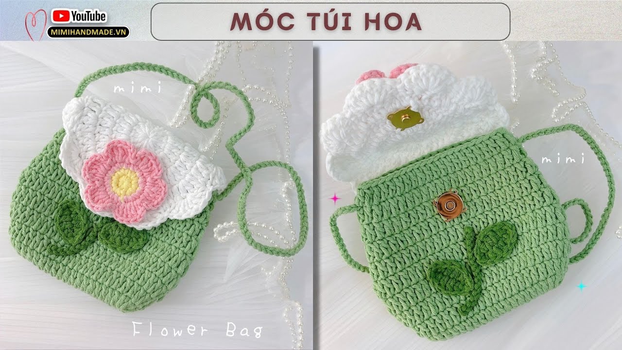 Crochet Flower Bag 🌸 Móc Túi Hoa Xinh Xắn Đơn Giản Chào Thu | Mimi Handmade