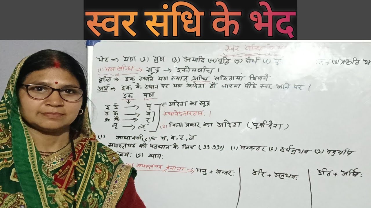 स्वर संधि के भेद 