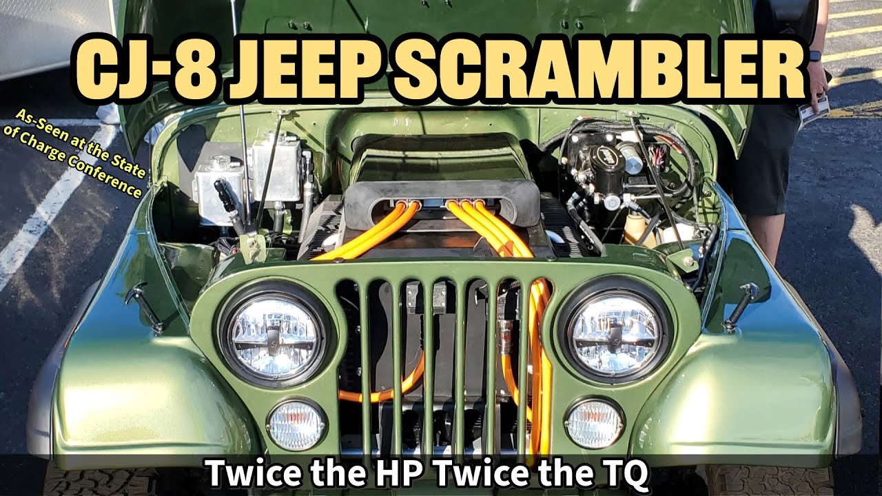 Jeep Scrambler  Electric GT EV Conversion - 1982 CJ-8 is a Classic Truck and a 4x4 in One Package