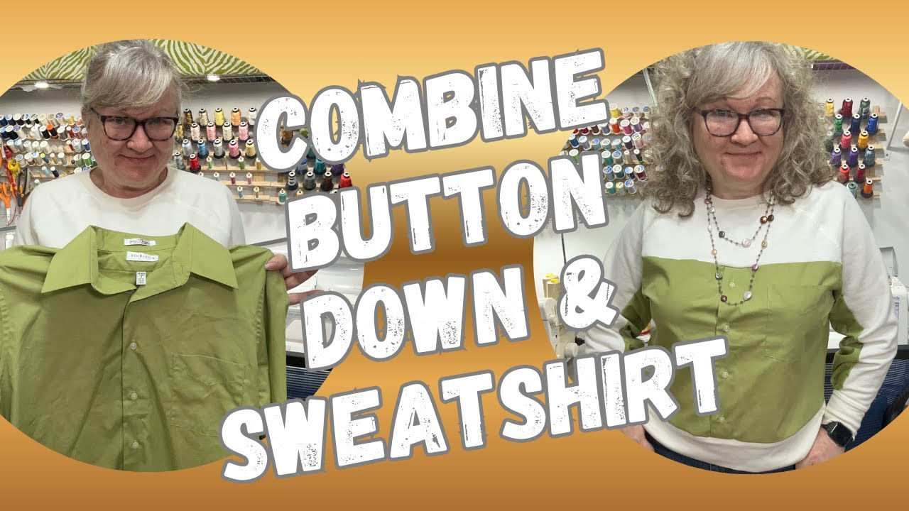 Combine Button Down and Sweatshirt
