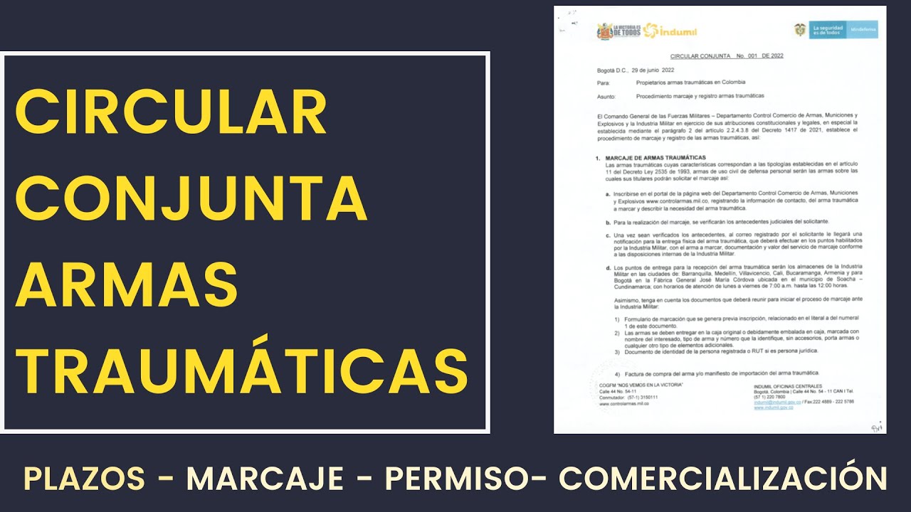 Nueva Regulación de Armas Traumáticas