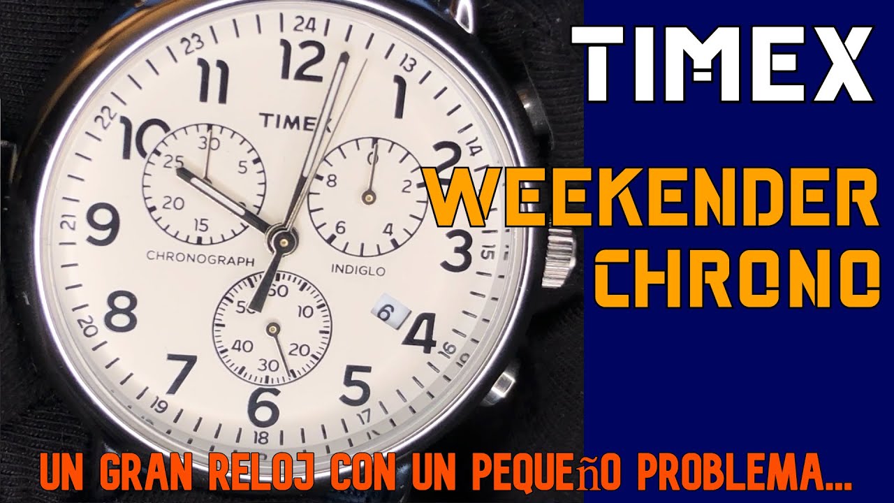 Timex Weekender Chrono TWC0638009J en español. Revisión de un gran reloj con pequeños inconvenientes