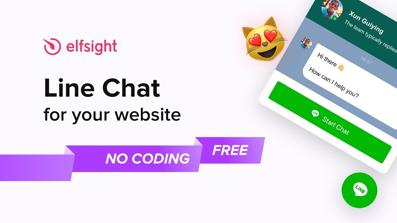 💥 BEST Line Chat Widget for Website | Elfsight