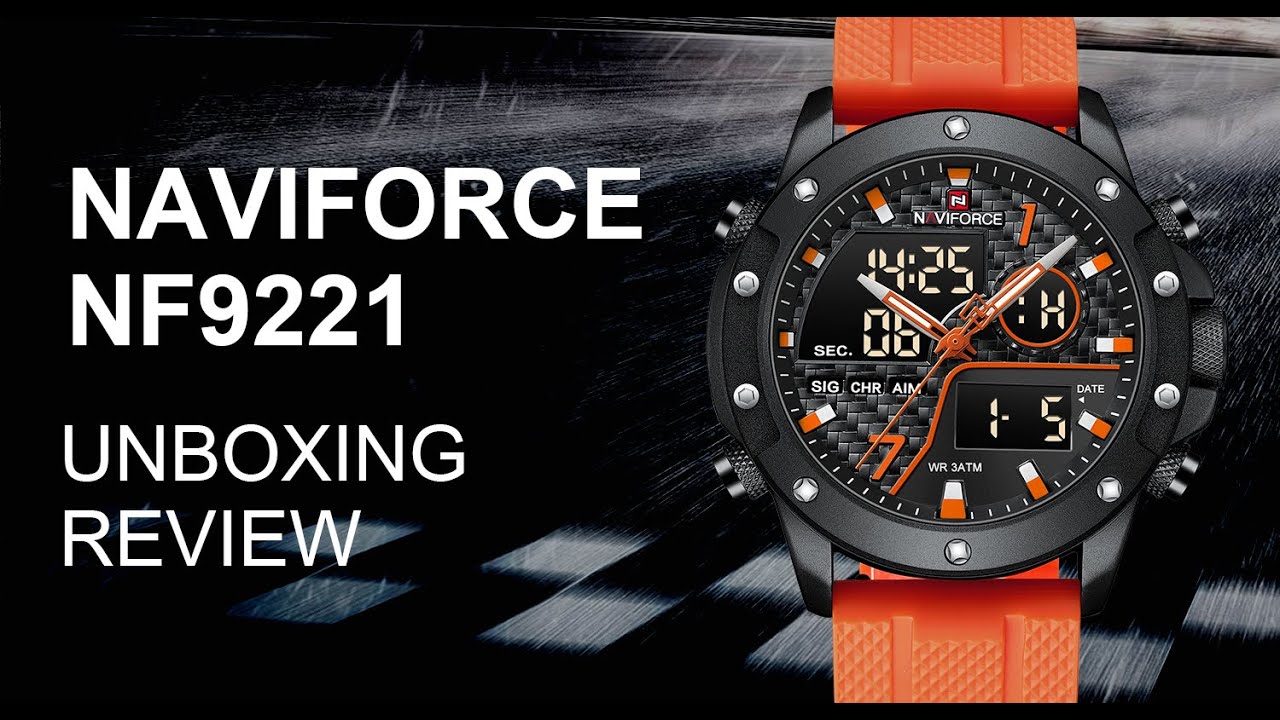Unboxing Review | Naviforce Watch NF9221 New Arrival Japanese Quartz Calendar Movement Latest Design
