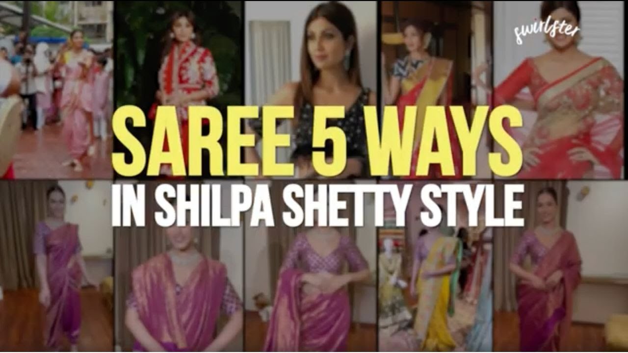 SAREE 5 WAYS: SHILPA SHETTY STYLE | DIWALI 2023 SPECIAL