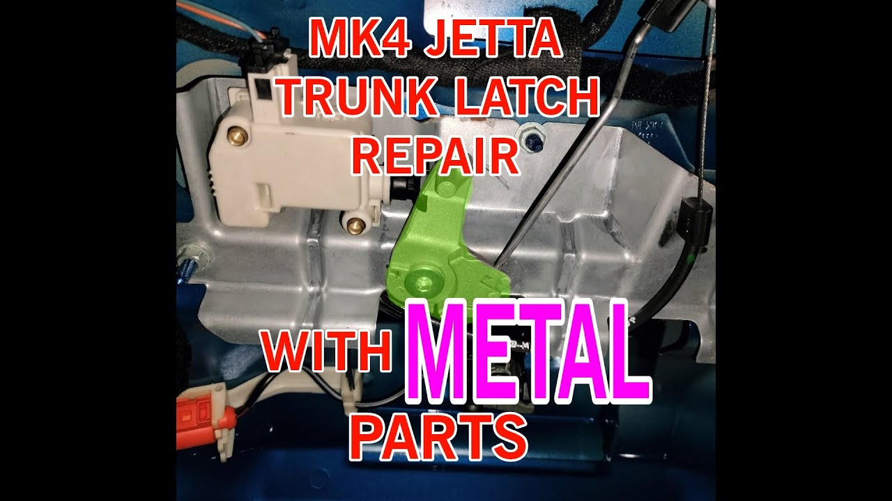 MK4 JETTA Trunk Latch METAL repair. kind of a pain, but not too bad. https://amzn.to/3sAbu4x