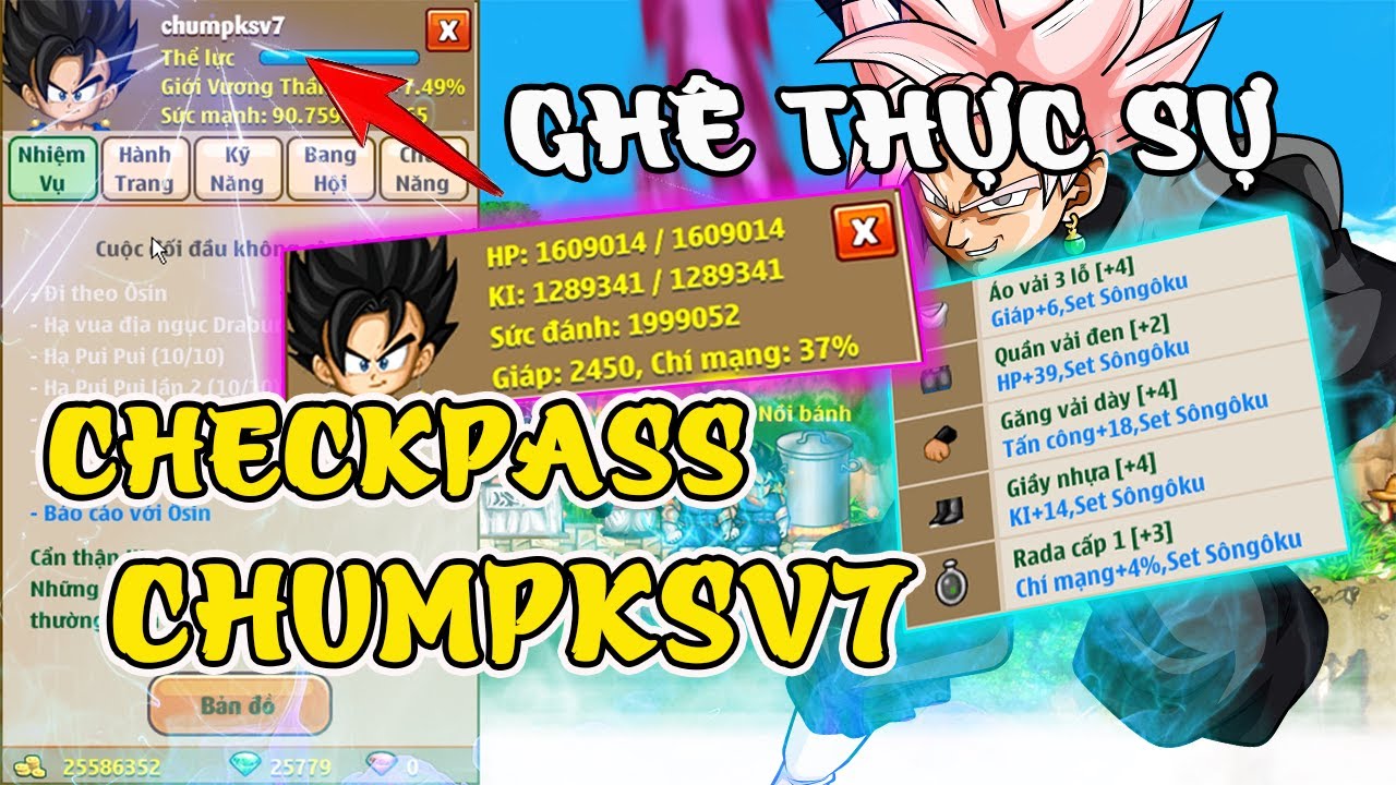 [NRO] Review Huyền Thoại Chumpksv7 Ông Hoàng Sét Songôku Chúa Tể Sức Đánh 9 Sever