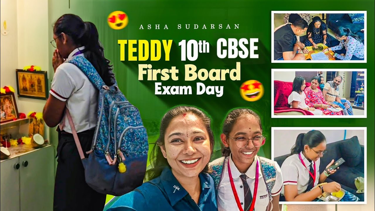 #vlog | Teddy First Board Exam Day | Maths | AS😘