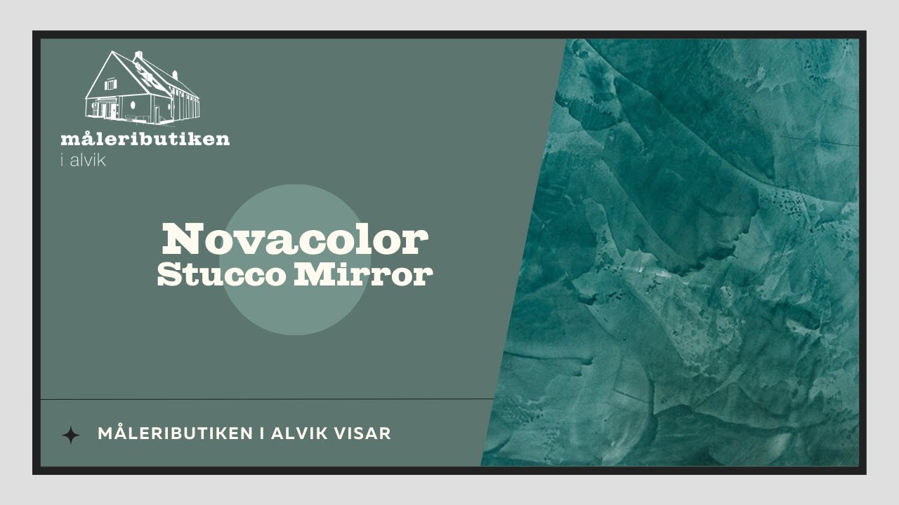Novacolor Stucco Mirror | Måleributiken i Alvik visar