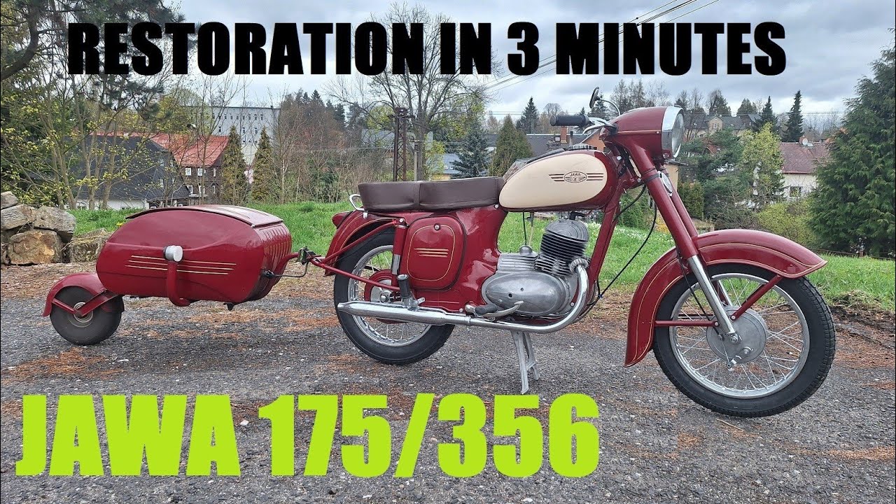 Restoration Motorcycle Jawa 175 year1956 - Kompletn&iacute; renovace