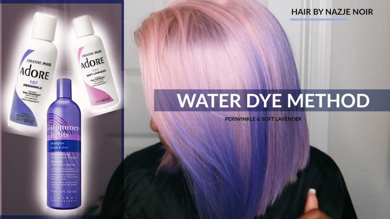 TRYING THE WATER DYE METHOD FOR THE FIRST TIME !!! EASIEST WAY TO DYE HAIR PASTEL??