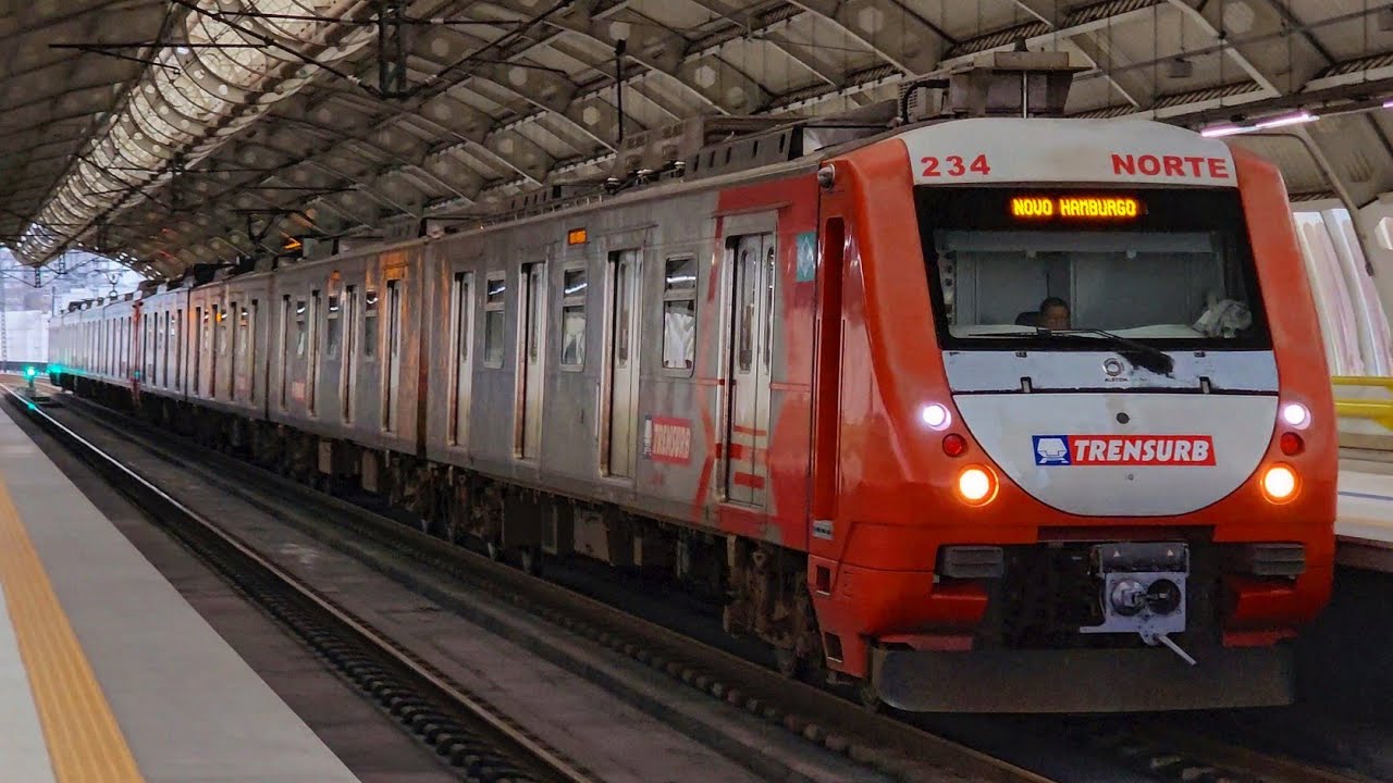 Trensurb - Série 200 TUE 234/239 em Rio dos Sinos (Sentido Novo Hamburgo).