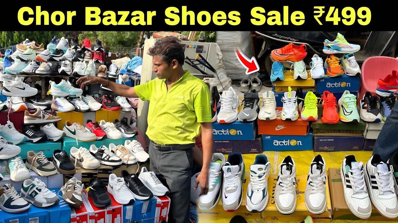 Chor Bazaar Shoes Market Shoes Under ₹999 | Cheapest Shoes market in Delhi I Shoes market delhi