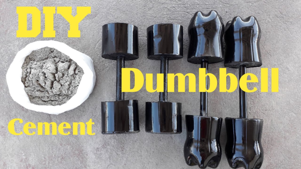 Simple & Easy Homemade Cement Dumbbell, using plastic bottle, DIY-gym equipment at home...