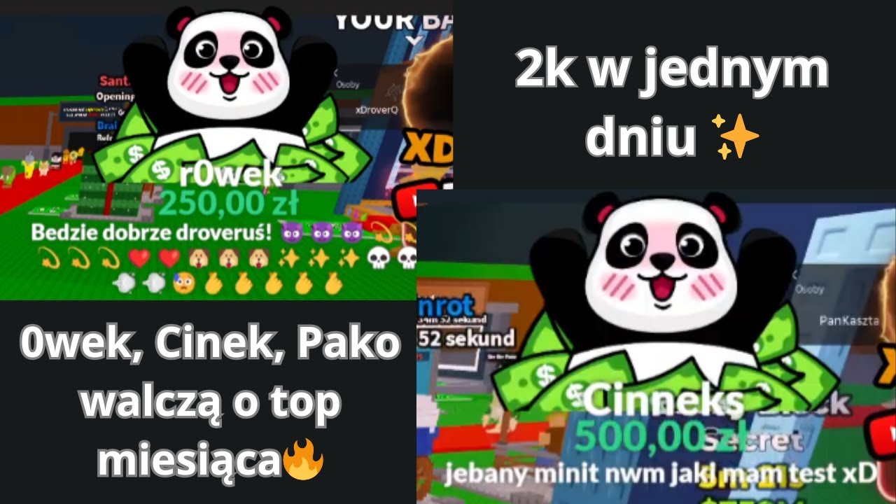 0wek, Cinek oraz Pako walczą o topkę miesiąca🔥 2k w jednym dniu!✨