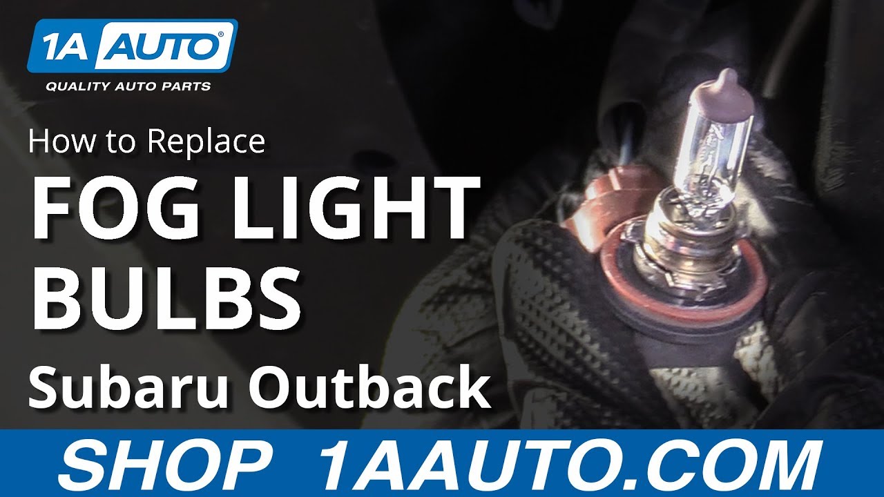 Как заменить лампы в противотуманных фарах Subaru Outback 10-14 годов