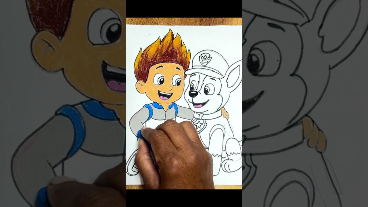 How to draw Ryder and Chase \\ Paw Patrol