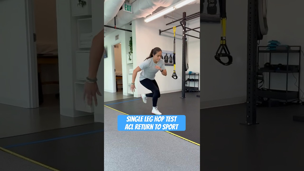 Single Leg Hop Test for ACL Return to Sport 