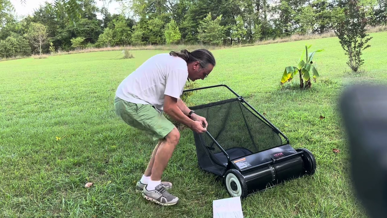The Most Awesome And Affordable Lawn Sweeper On The Internet! Vevor! Tough Tools At Half The Price!