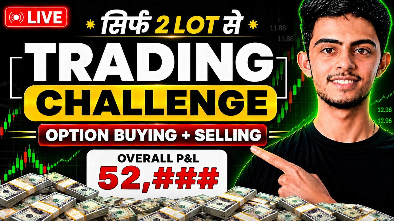 Live Option Trading Challenge #Nifty | Only With 2 Lots | Live Scalping #Day15