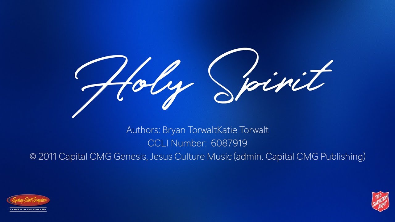 Holy Spirit | Lyric Video | Sydney Staff Songsters