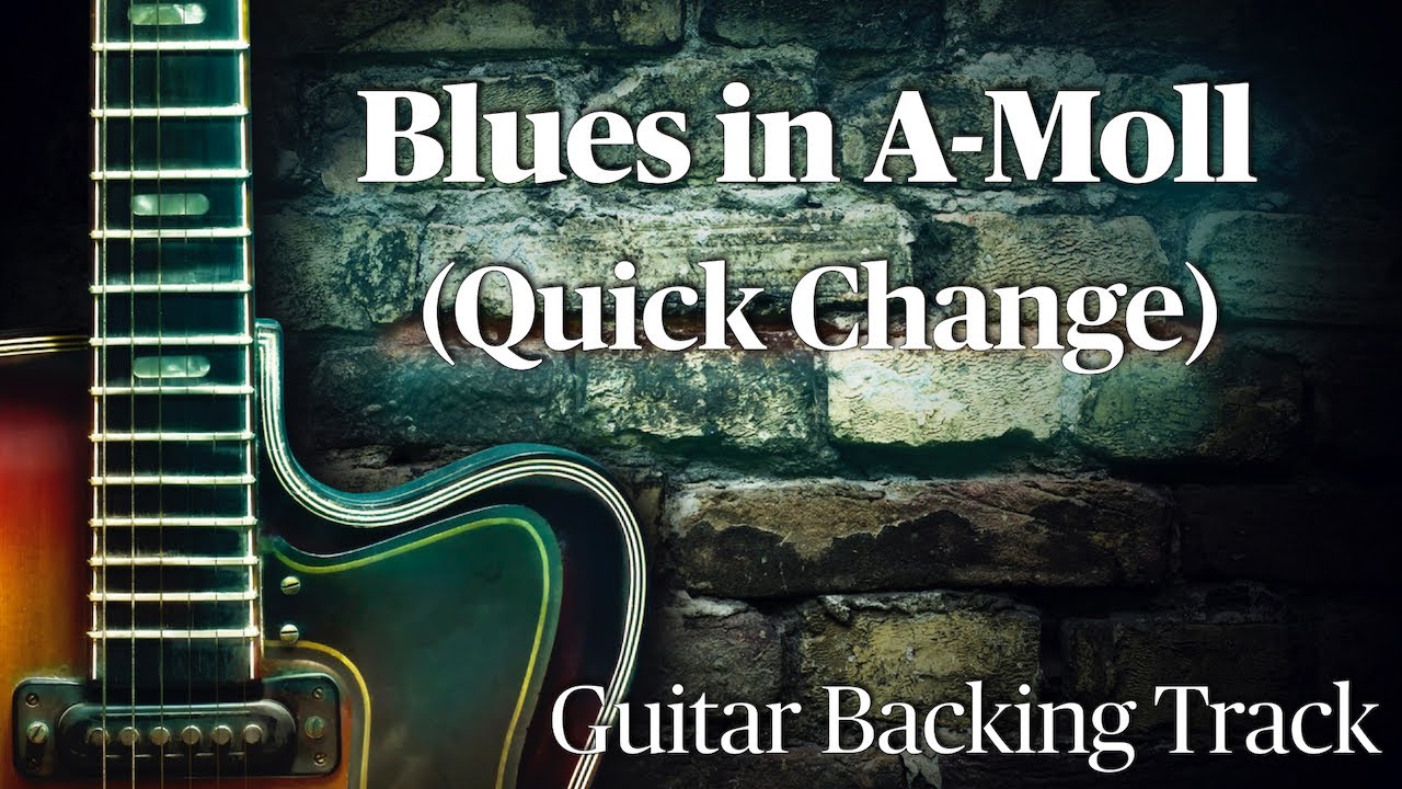 JAMTRACK Blues in A Moll | Guitar Backing Track A Minor Quick Change
