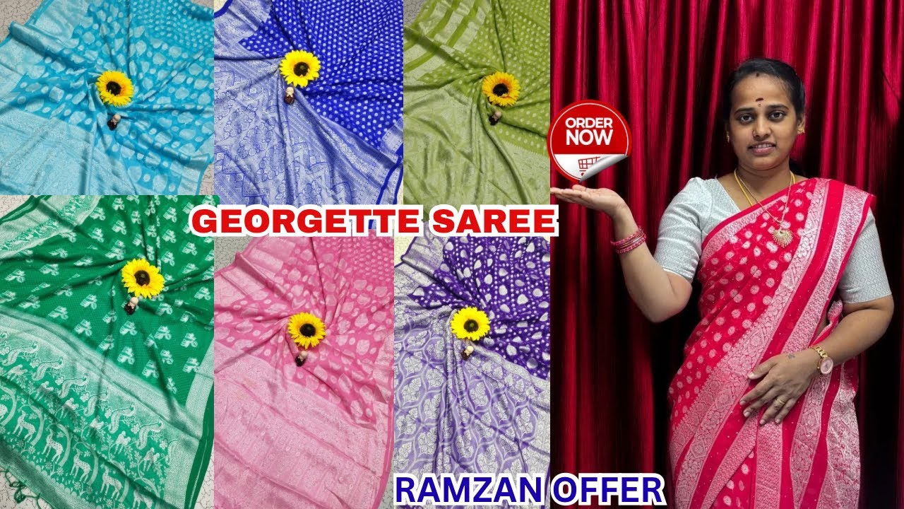 Ramzan offer🤩Georgette saree #elampillaisarees #jayantex SRI SAKTHI JAYAN TEX ELAMPILLAI