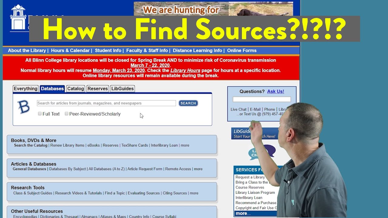 How to Find Sources for a Research Paper