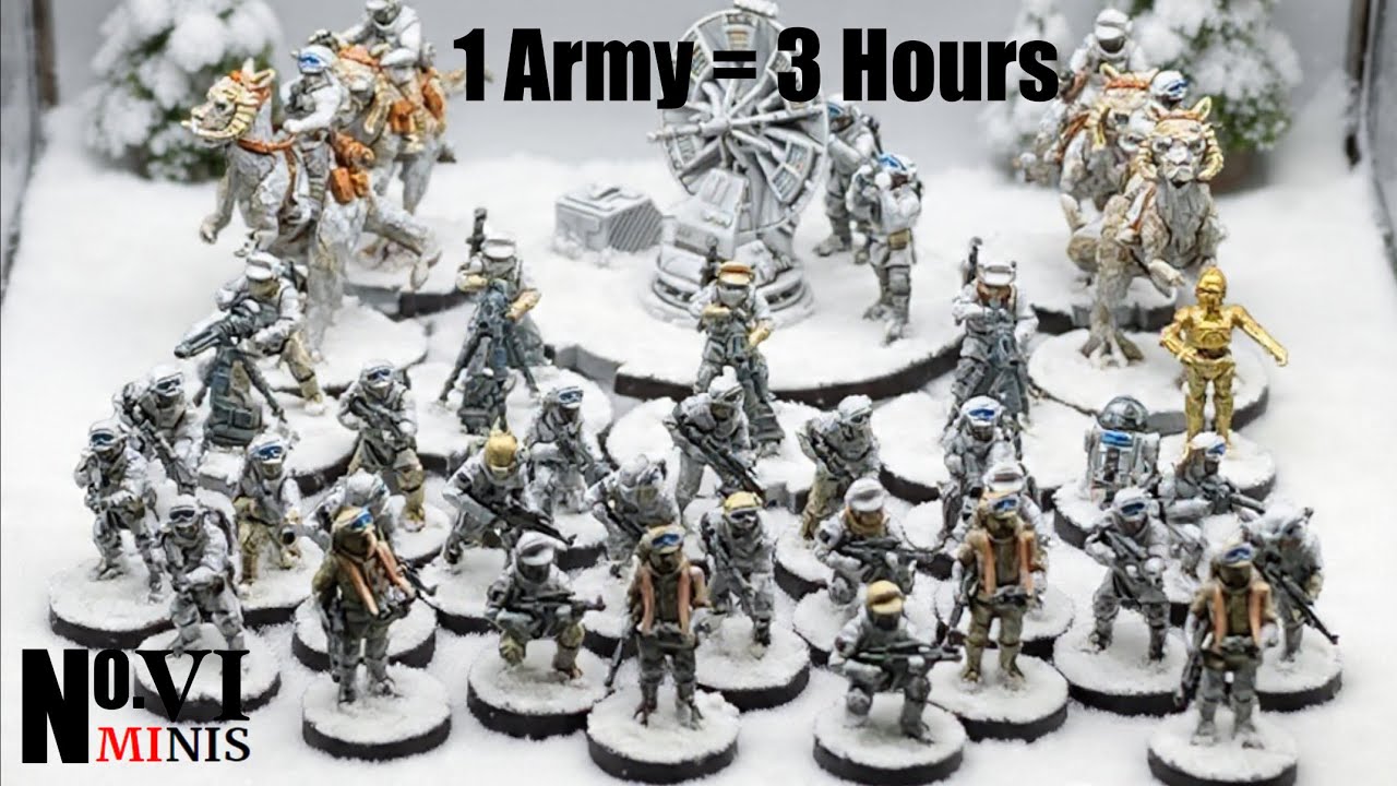 Painting Up the Echo Base Defenders Set for Star Wars Legion Lightning Quick!
