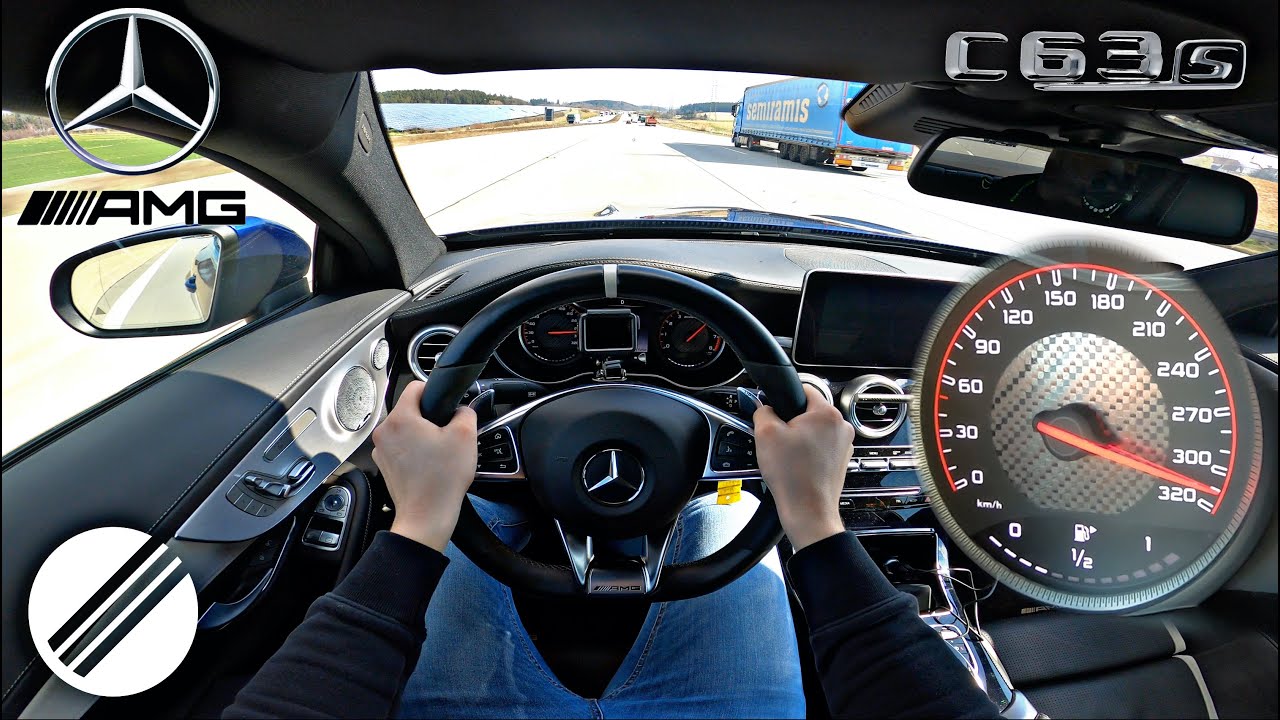 Mercedes-Benz C63S AMG W205 INFINITAS 720HP 970NM TEST DRIVE ON GERMAN AUTOBAHN🏎