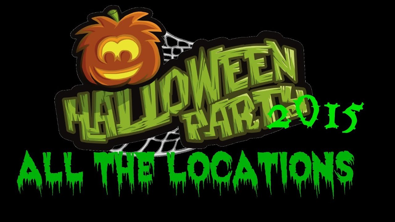 Club penguin: Halloween party 2015! all locations