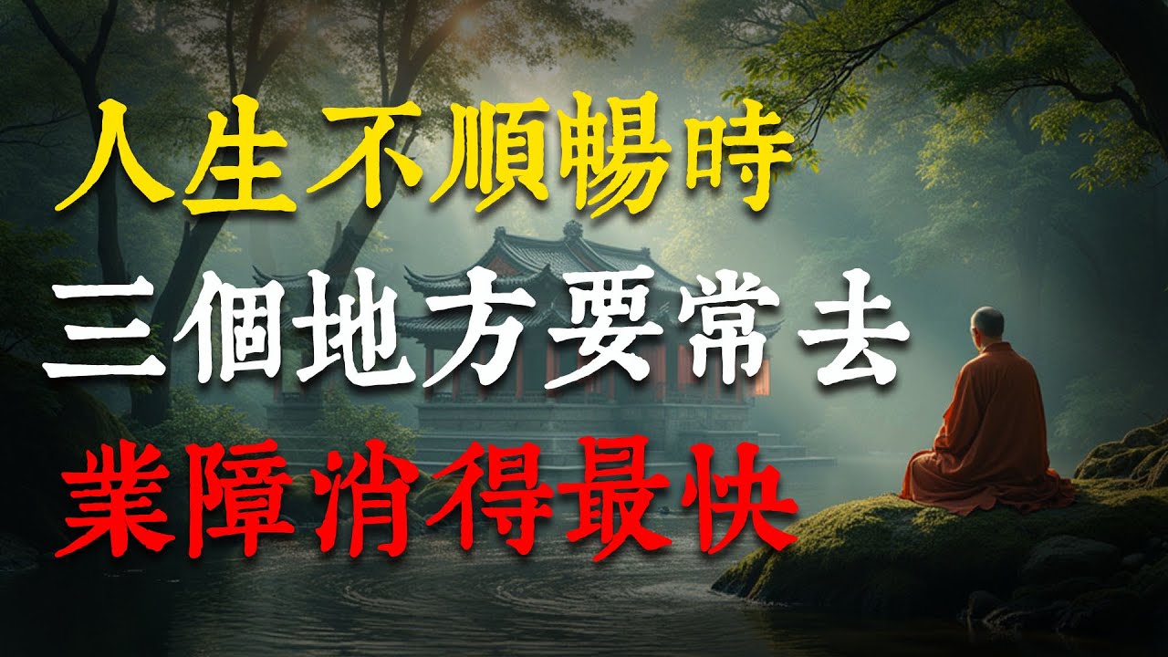 人生不順，錢財不聚？去這3個地方，業障速消，奇跡轉運！