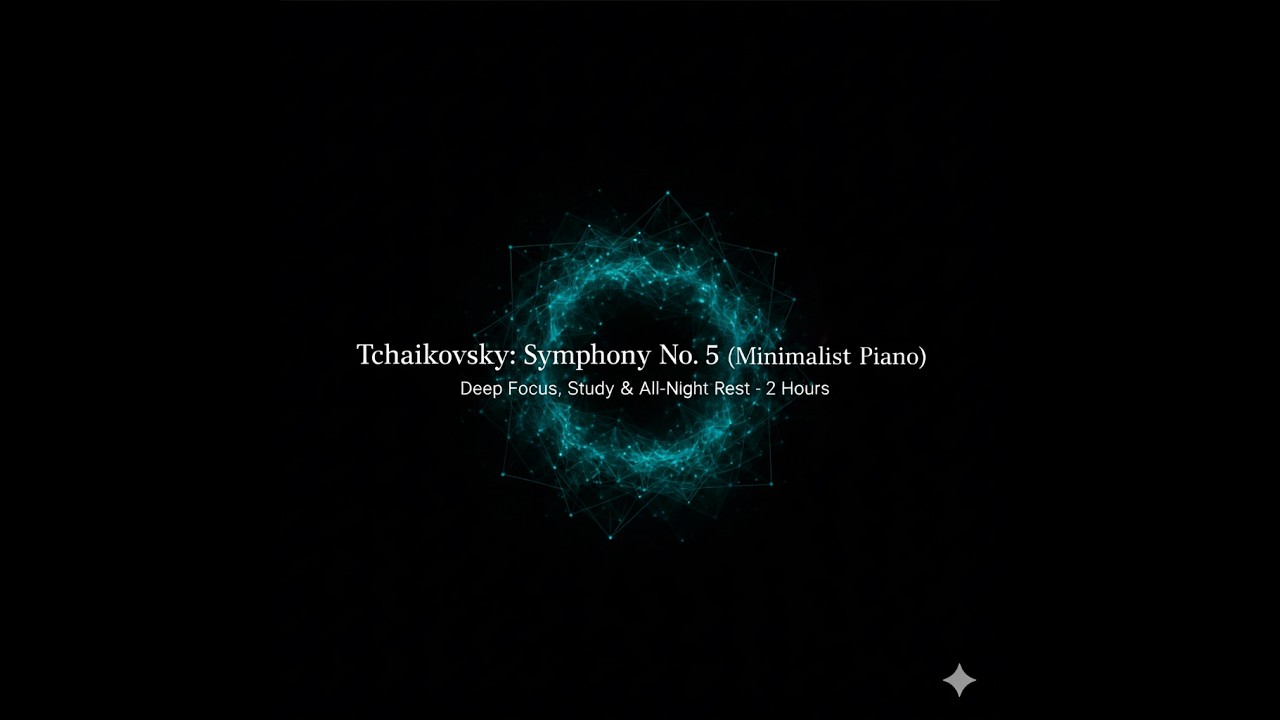 Tchaikovsky: Symphony No. 5 (Andante Cantabile) | Minimalist Piano for Deep Focus & Study (2 Hours)